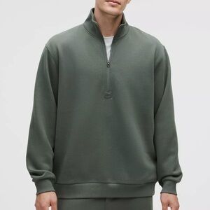 Lululemon Men’s Steady State Half-Zip Hoodie Green XL Athleisure Athletic